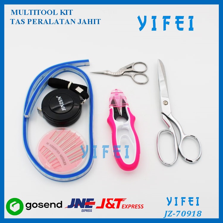 MULTITOOL SEWING KIT/PERALATAN JAHIT PROFESIONAL+TAS / YIFEI-70918