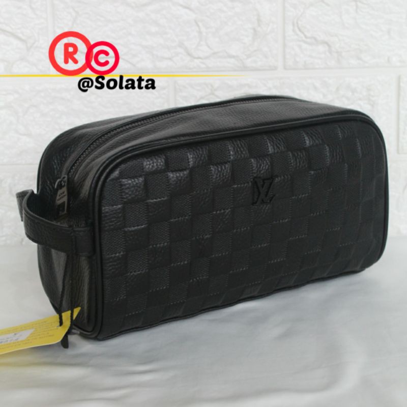 Handbag Pria Wanita / Clutch Bag Kulit Asli / Pouch Bag Super