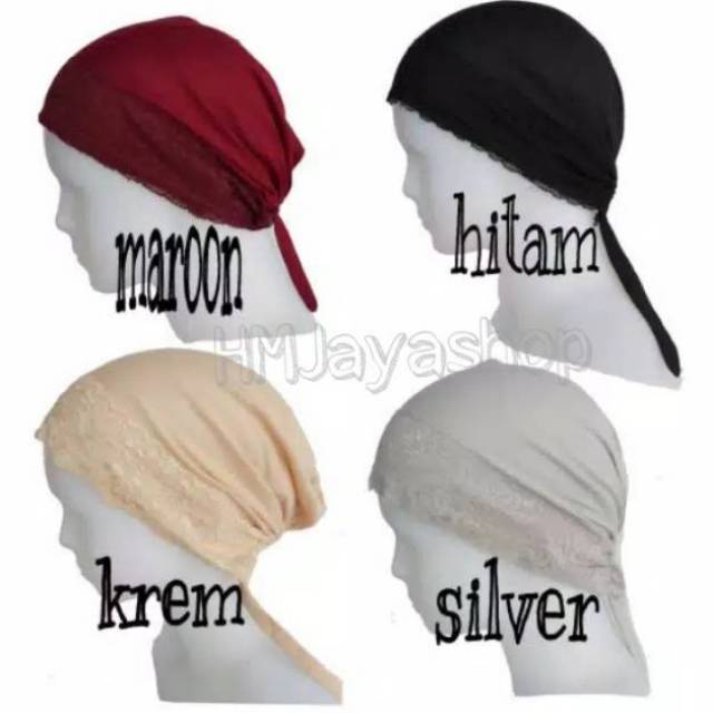 Ciput Renda Ikat Daleman Kerudung Inner Jilbab