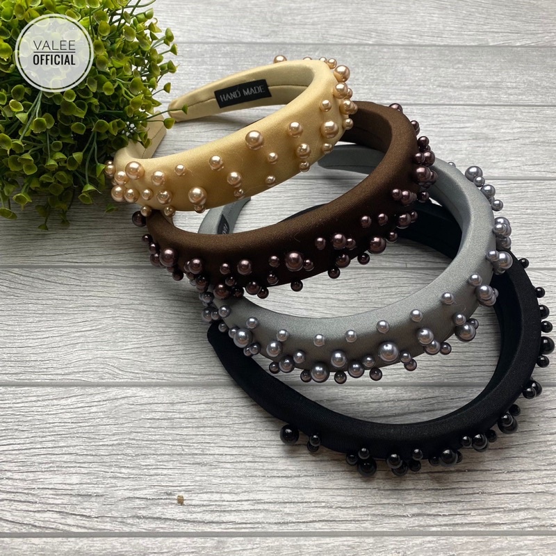 BANDO BANDANA PEARL HEADBAND WANITA CEWEK KOREA AKSESORIS ASESORIS RAMBUT MUTIARA FASHION KEKINIAN