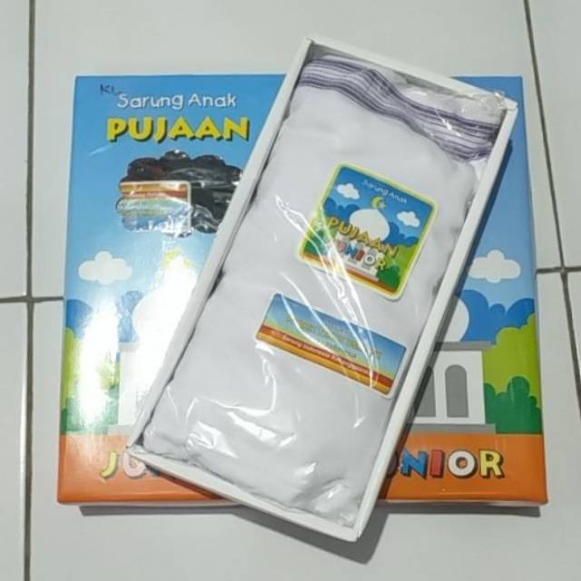 Sarung Anak Anak Polos Hitam,Putih