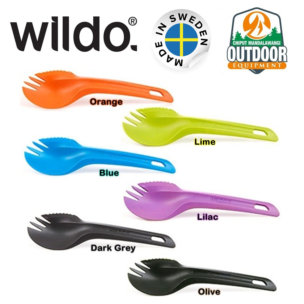 Wildo Spork Original Made In Sweden Sendok Garpu Outdoor Ultralight