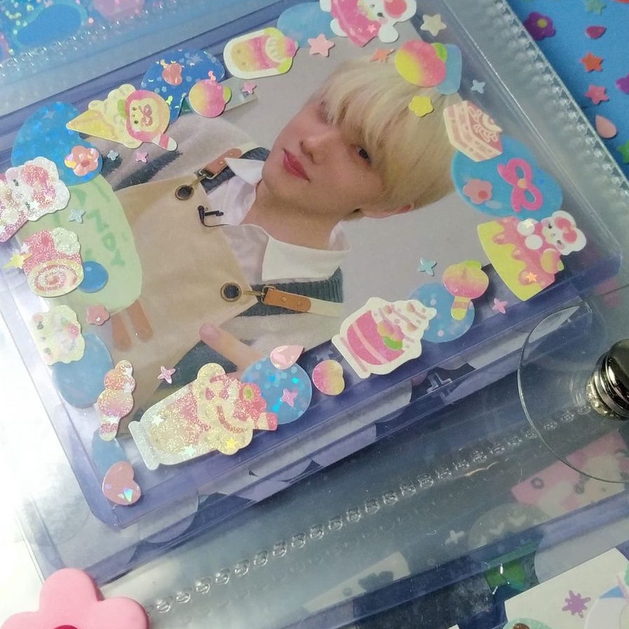 

NEGO preloved binder toploader deco A5 2P preloved binder bening sleeve top loader photocard double sided jelly transparent binder