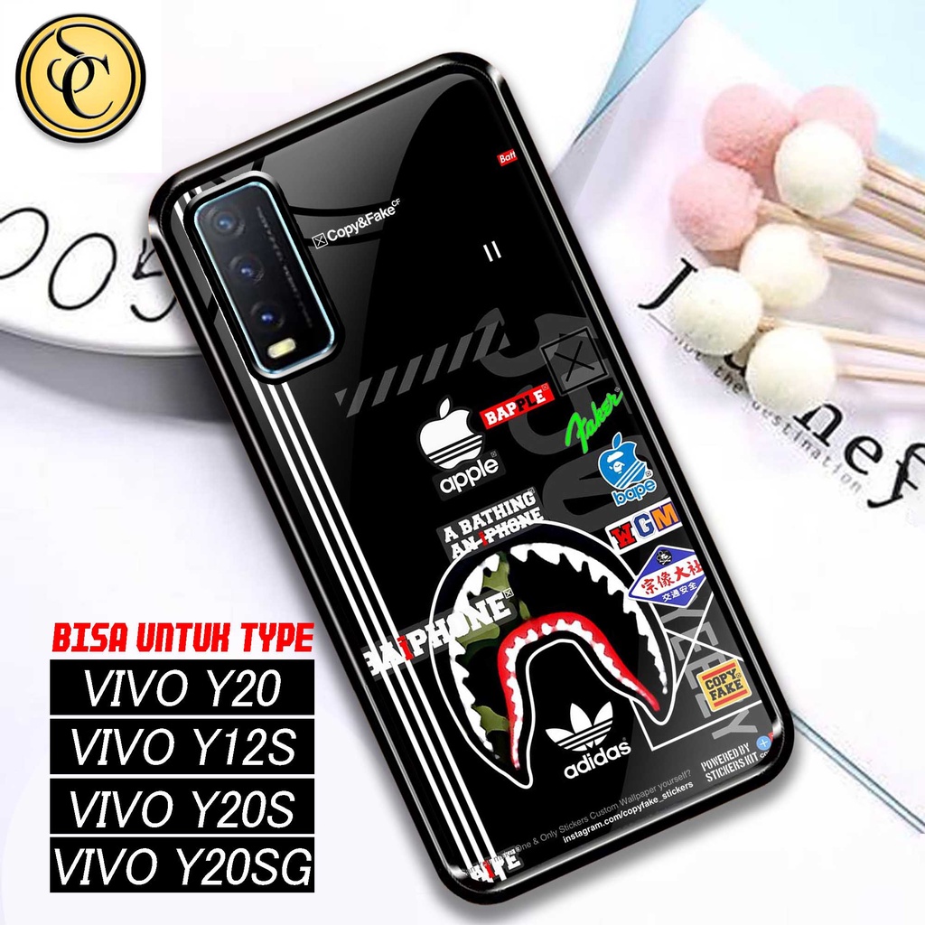 Sukses Case Glossy VIVO Y12S Y20 Y20S - Hardcase 2D Glossy VIVO Y12S Y20 Y20S - Silikon Hp Vivo- Sil