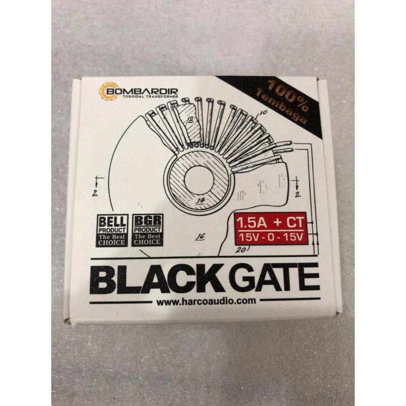 Trafo BGToroid 1,5A 15v CT - Trafo donat donut BLACKGATE