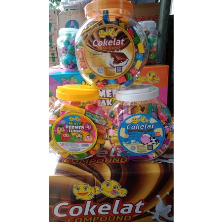 

permen lunak 1 toples isi 100 pcs eceran 1000