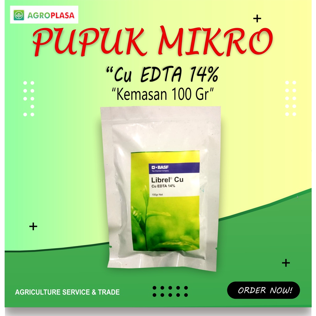 Pupuk Copperchelate-Librel-CU EDTA 14% kemasan 100gr - AgroPlasa