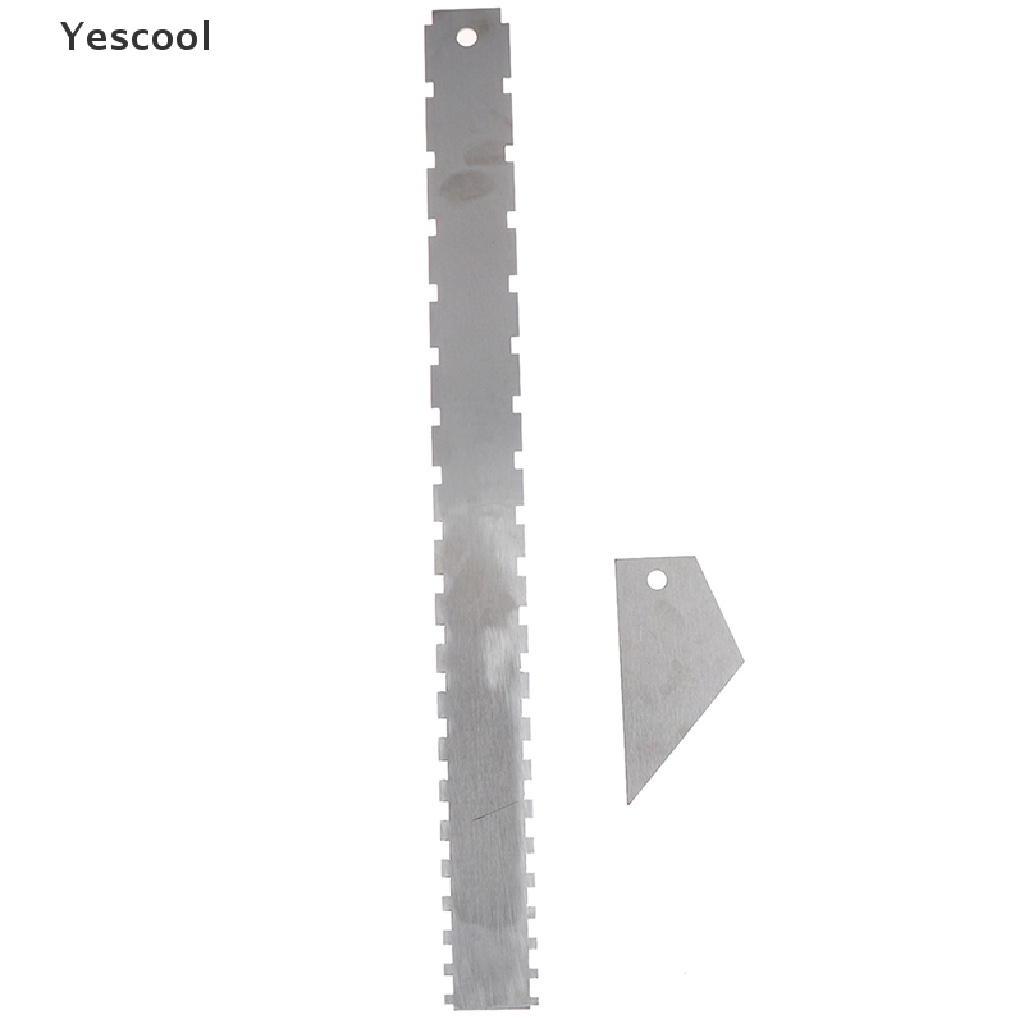 Yescool Penggaris Fret Gitar Bahan Stainless Steel