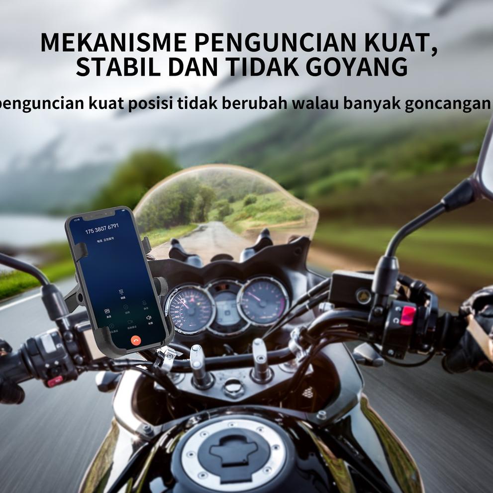 holder hp motor besi/phone holder hp motor beat/holder hp motor stang/tempat hp di motor/holder hp m