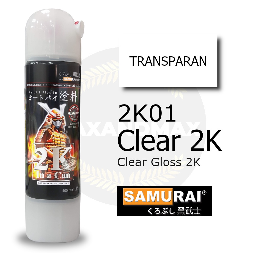 Samurai Paint Clear 2K01 Vernis 400 ml - Cat Semprot