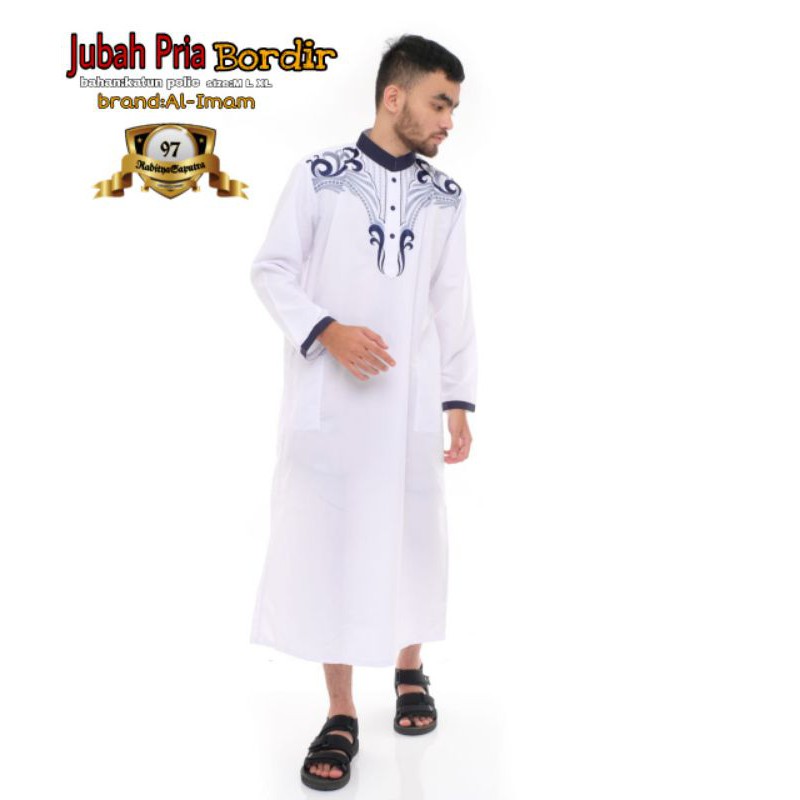 Jubah pria bordir-jubah terlaris