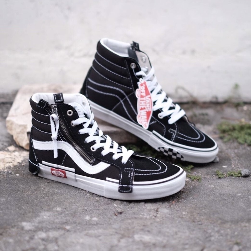 Vans Sk-8 Hi Cut & Paste Black White
