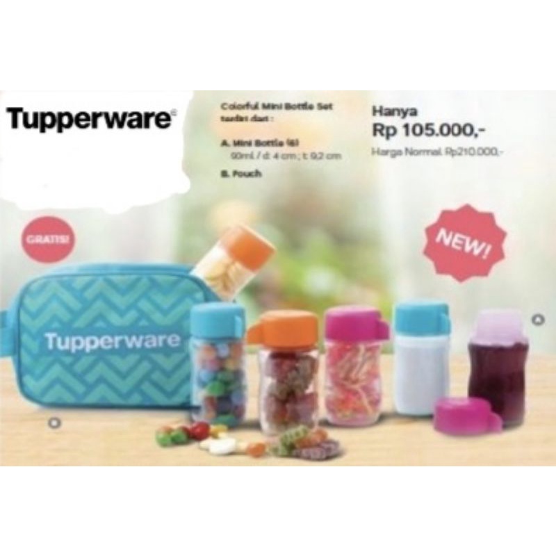 Colourfull Mini Bottle Set Tupperware