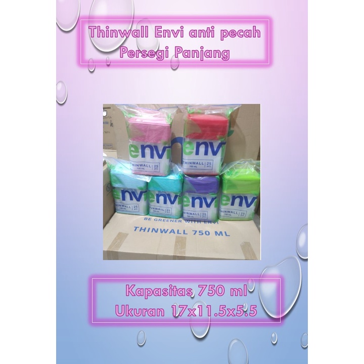 Thinwall Premium Warna 750 ml - kotak jajan - kotak makan