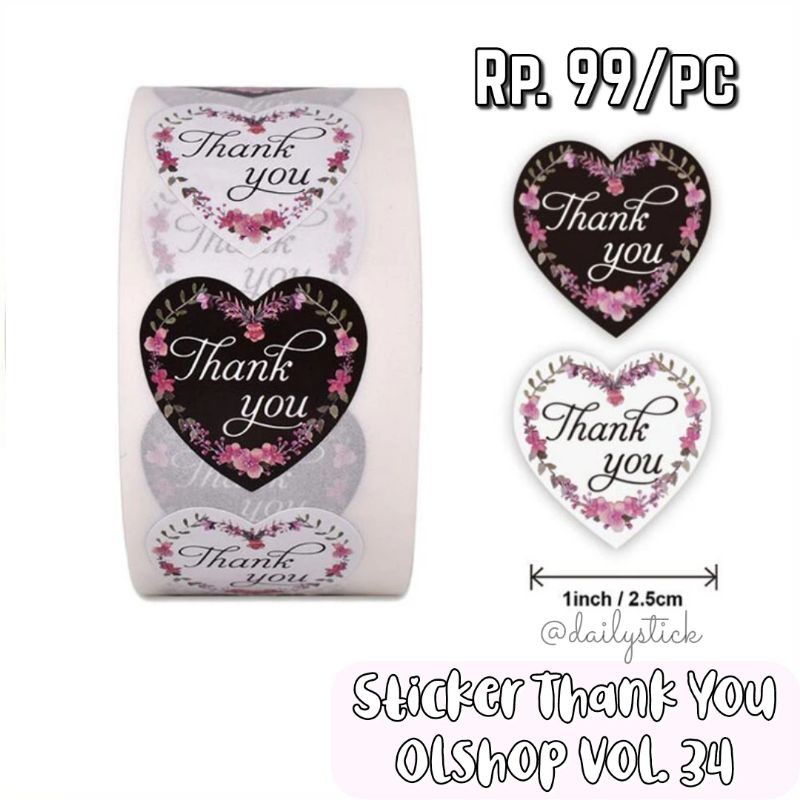 

Sticker Thank You Olshop Vol. 34