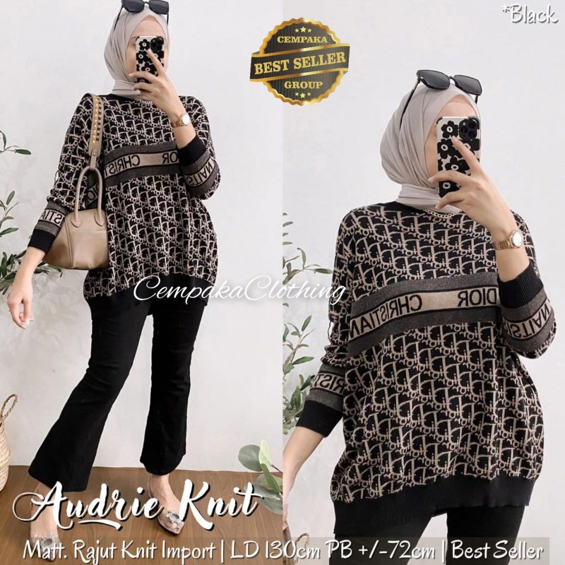Aundrie blouse rajut ORI Cempaka clothing