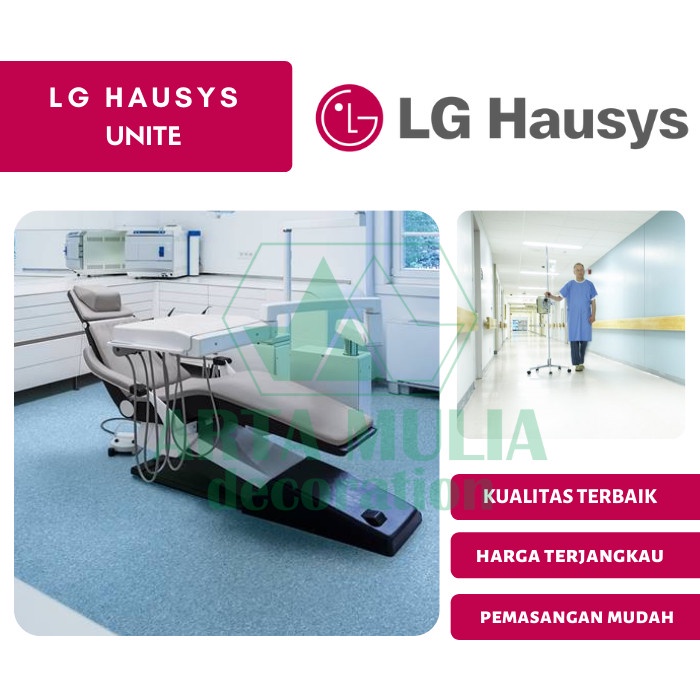 Medistep Unite Lantai Rumah Sakit LG Hausys Floor Lantai Anti Bacteri Lantai Vinyl Karpet Rumah Saki