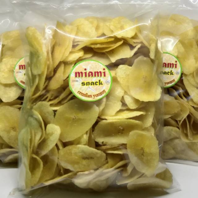 

Keripik pisang Kepok (1KG )Asin Gurih Free bubble wrap + kardus