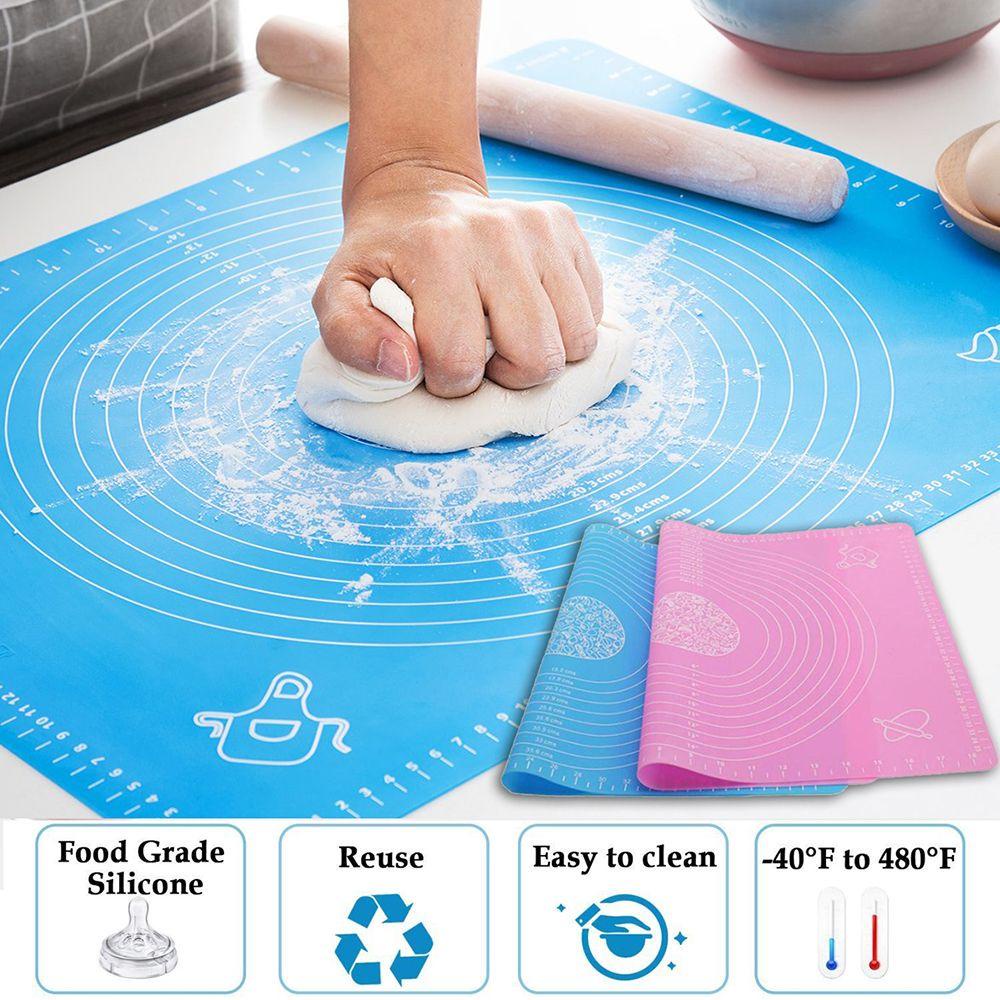 [Elegan] Baking Mat Tahan Suhu Tinggi 26*29cm Tepung Masak Rolling Silicone Penebalan Pastry Rolling Mat