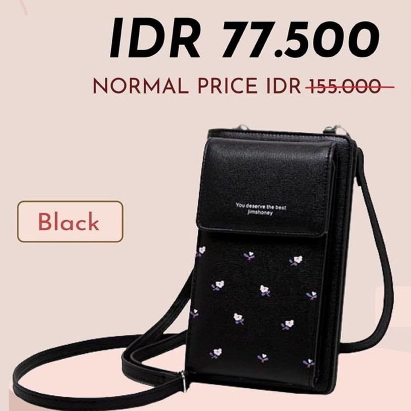 CHRISTINE MINI BAG JIMS HONEY ORI Dompet Tas Selempang Wanita Mini Murah Import Korea Pocket HP