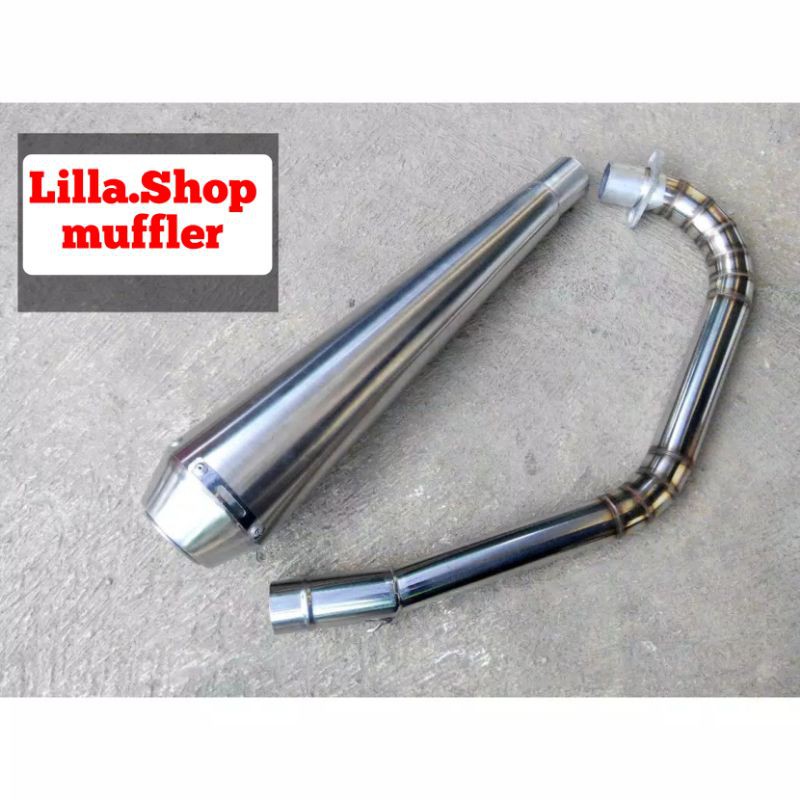 Knalpot Japstyle mesin Megapro Tiger Scorpio Thunder