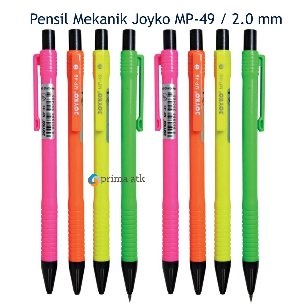 

PENSIL PENCIL MEKANIK MECHANIC 2B LUCU WARNA HITAM JOYKO MP-49 2.0 MM MECHANICAL PENCIL UNTUK UJIAN