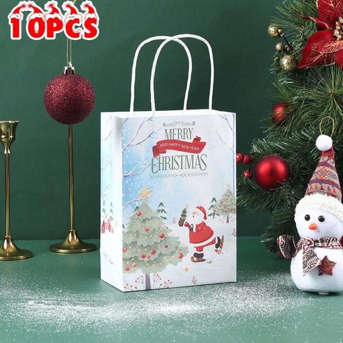 

GIFT BAGS PAPER PRESENT SUPPLIES WRAPPING 15 X 8 X 21CM CHRISTMAS DGFXG6563
