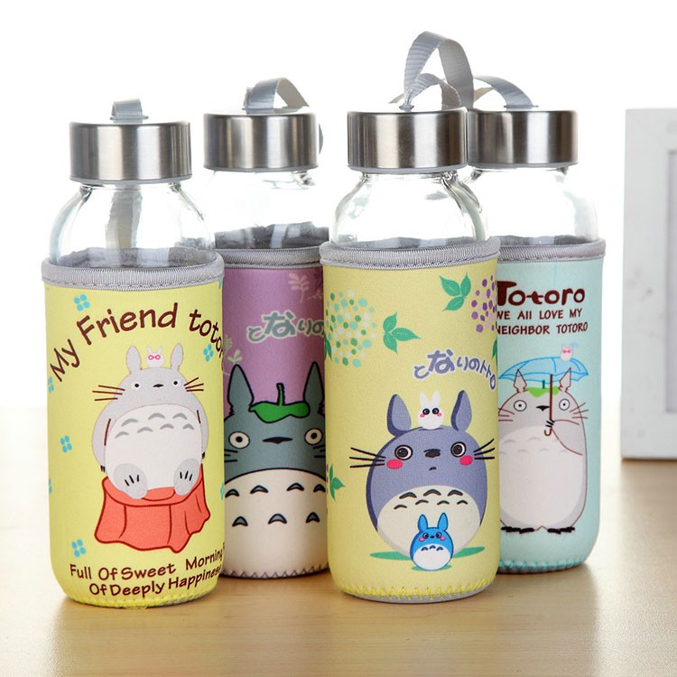 Botol Kaca Motif Karakter 300ml