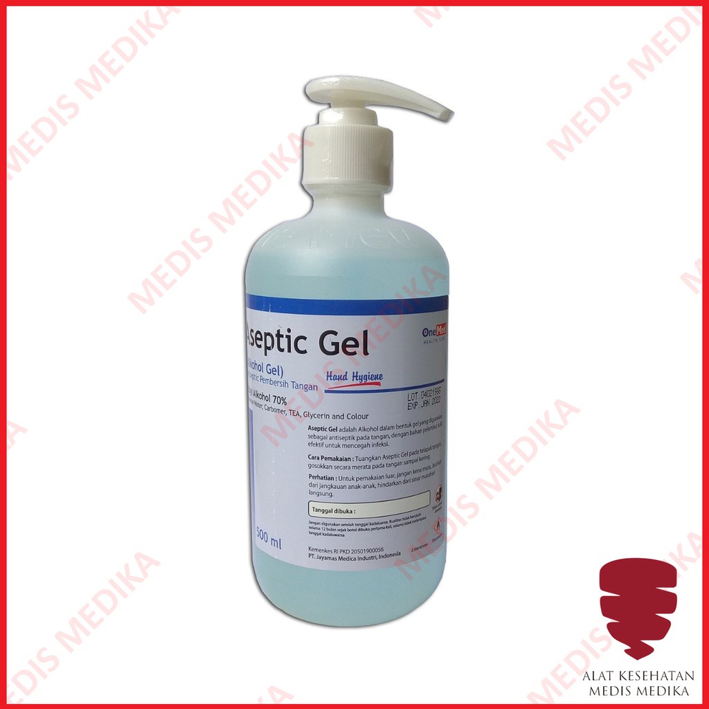 Aseptic Gel Onemed 500 ml Antiseptic Pembersih Tangan Hand Sanitizer Alcohol Gel One Med