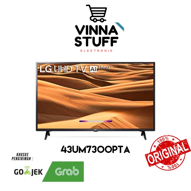 Televisi LED Smart TV 43 Inch LG 43UM7300PTA 4K Ultra HD - Internet Youtube