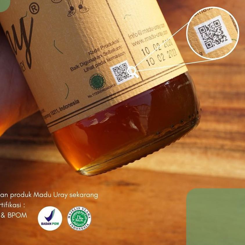 

Gratis Ongkir!! (onq-764) Madu Uray Natural Honey 330ml / Raw Natural Honey / Madu Lebah Hutan