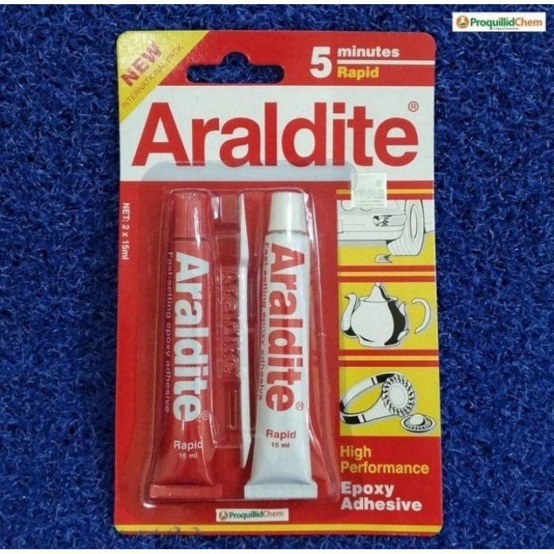 

LEM ARALDITE MERAH EPOXY LEM BESI 5MENIT RESIN HARDENER ADESIVE ARARDIT