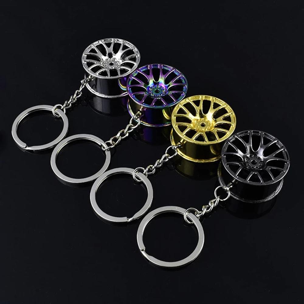 Lanfy Gantungan Kunci Fashion Keyrings Roda Hub Keychain