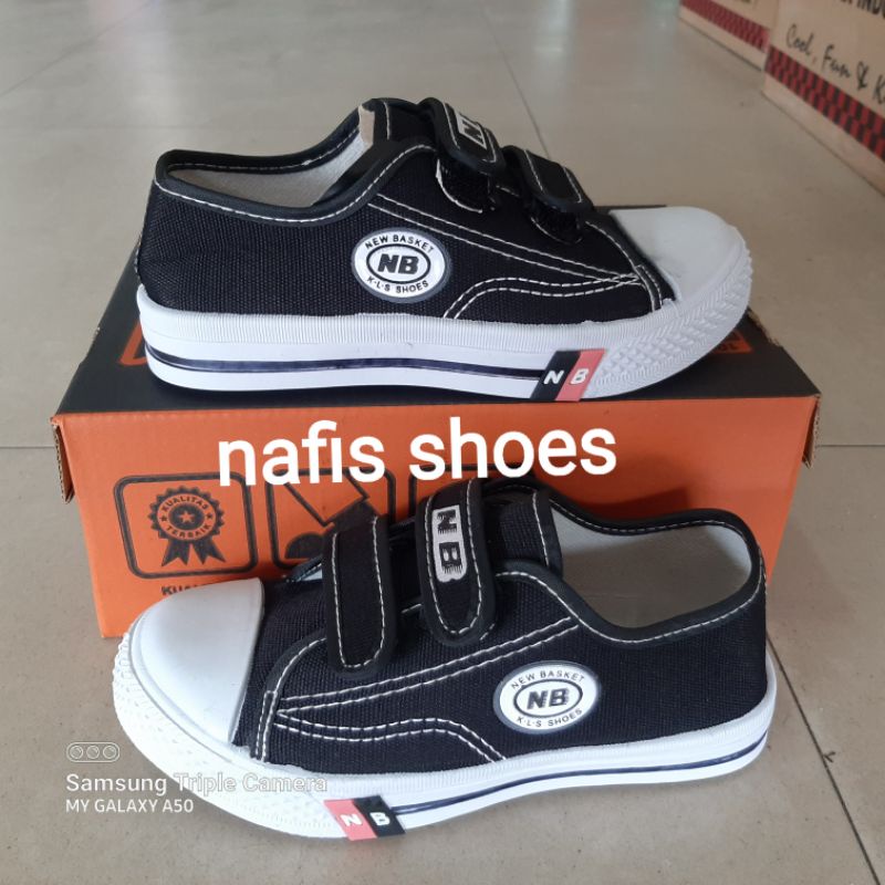 sepatu import nb anak sekolah tk sd  unisex cewek cowok size 30/33