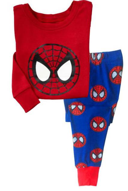 Stok Baru Piyama HK superhero/ piyama spiderman/ captain america/ piyma anak avengers importp