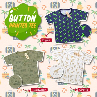  Kaos  button printed kaos  anak  berkancing kaos  bayi SIZE M 