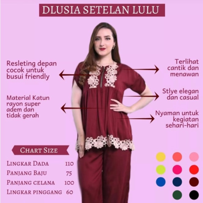 SETELAN CP LULU BY DLUSIA || SETELAN RENDA ARABIAN DASTER