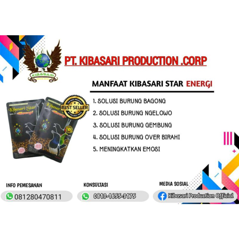 KIBASARI STAR ENERGI/pakan burung/best seller