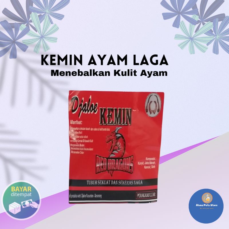 KEMIN AYAM PETARUNG-RED DRAGON MENEBALKAN KULIT AYAM