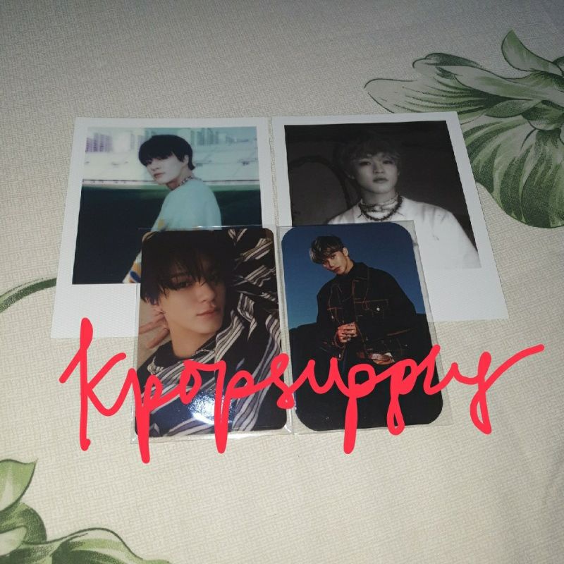 pc jeno boring hot sauce + polaroid jeno chenle hello future + mark tincase sgs