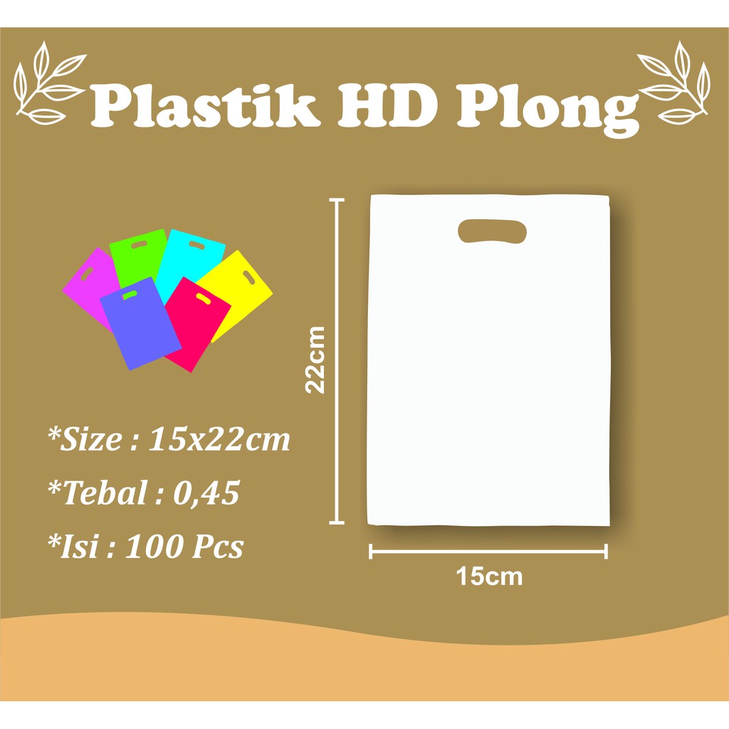 

Plastik HD Plong , Ukuran 15x22, Isi 100 Pcs, Tebal 0,45