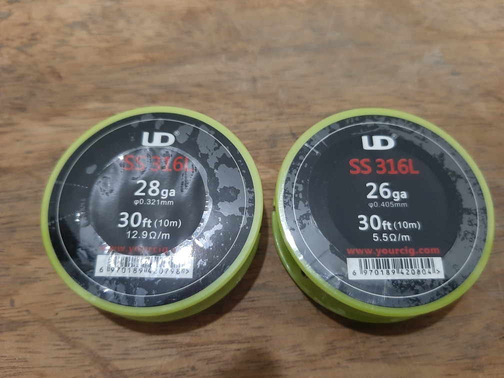 Authentic Ud Stainless Steel Wire 28 Awg | 0.3mm | Kawat Coil Rda | Ss