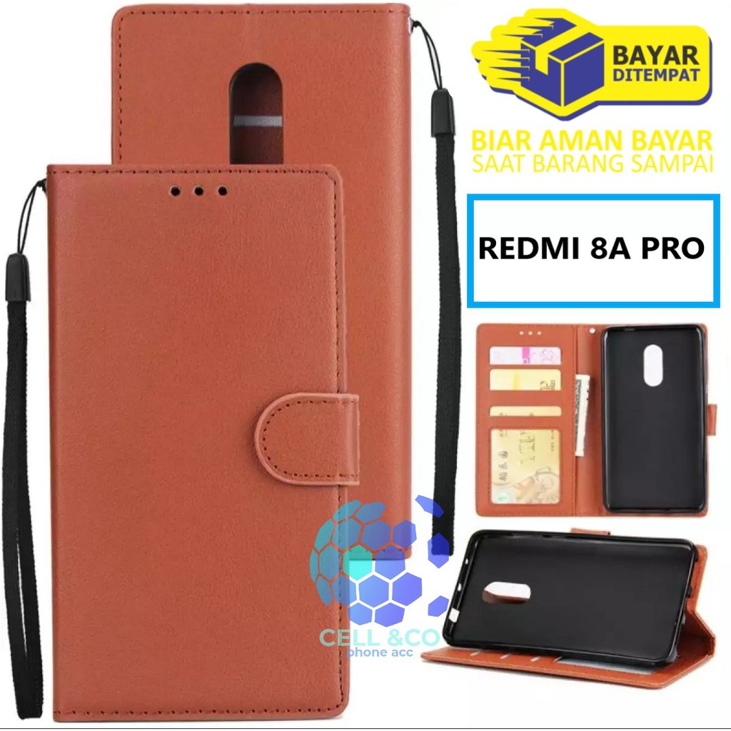 Flip cover XIAOMI REDMI 8A PRO Flip case buka tutup kesing hp casing hp flip case leather wallet