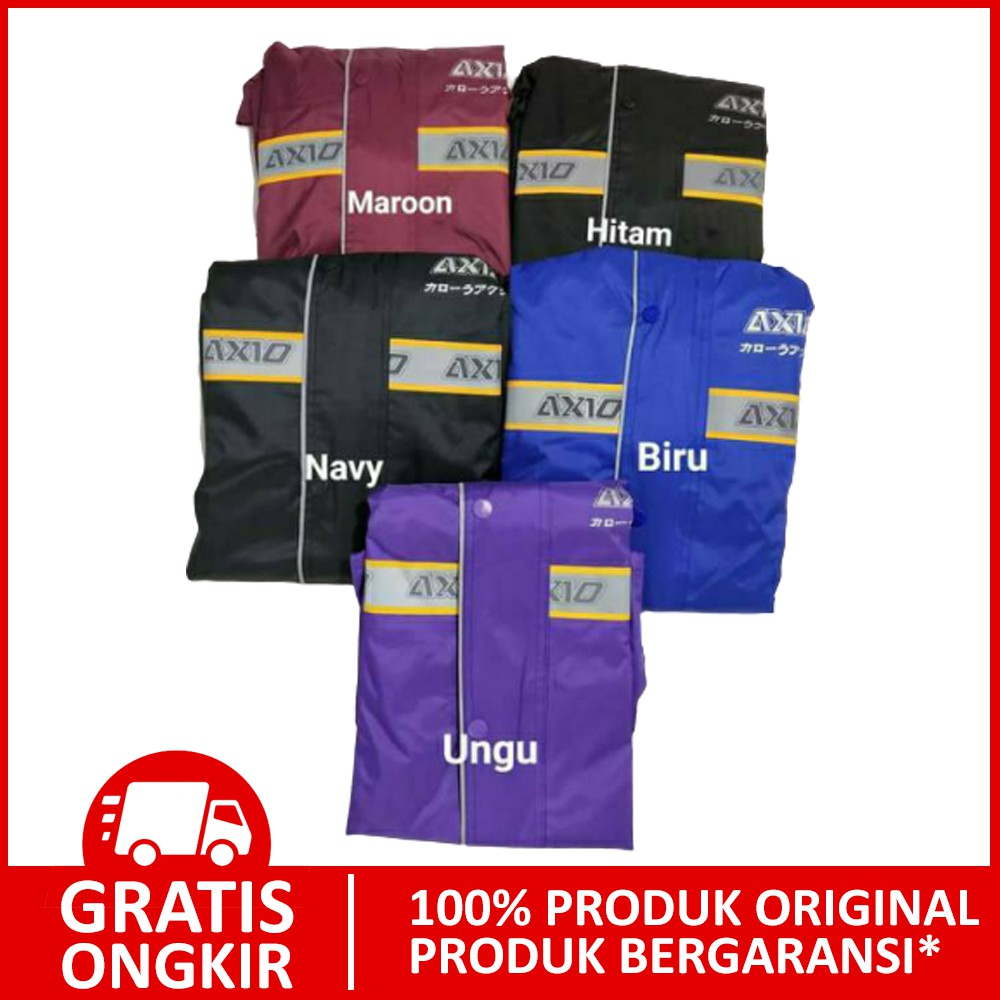Mantel AXIO ORIGINAL 100% Asli MURAH Jas Hujan AXIO Ukuran S M L XL XXL XXXL Anti Bocor BERGARANSI
