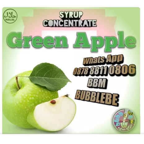 

Sirup concrentrate green apple