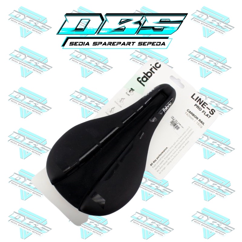 SADEL FABRIC LINE S PRO TEAM FLAT 142MM BLACK