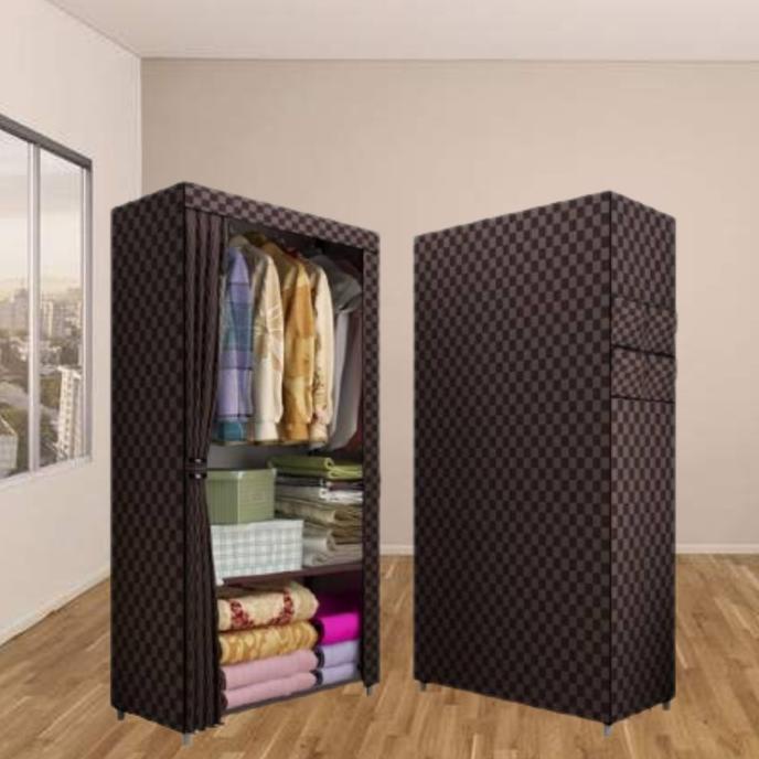 Lemari Portable S WD-1Kekinian Rak Baju Pakaian Portable150x70x45