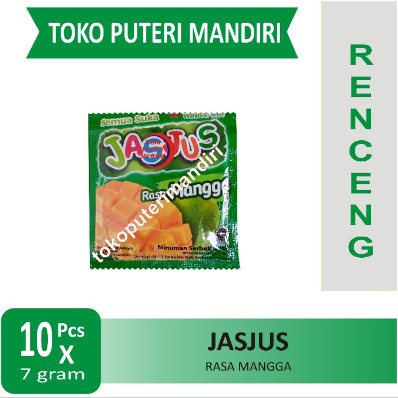 

Jasjus Rasa Mangga Renceng isi 10 Pcs