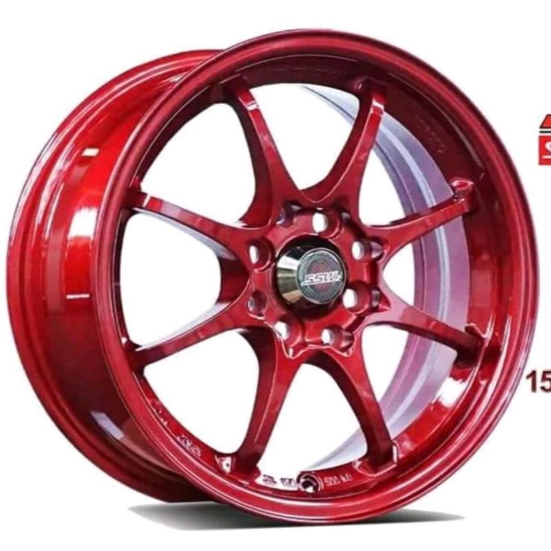 Pakai BAN BARU 195 50 15 velg mobil ssw ORIGINAL made in thailand S200/ce28 ring 15x6.5 pcd 4x100/11