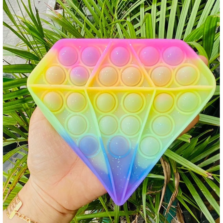 (TERBARU) POP IT PASTEL SERI GLITER POP IT GLITER BARU-5